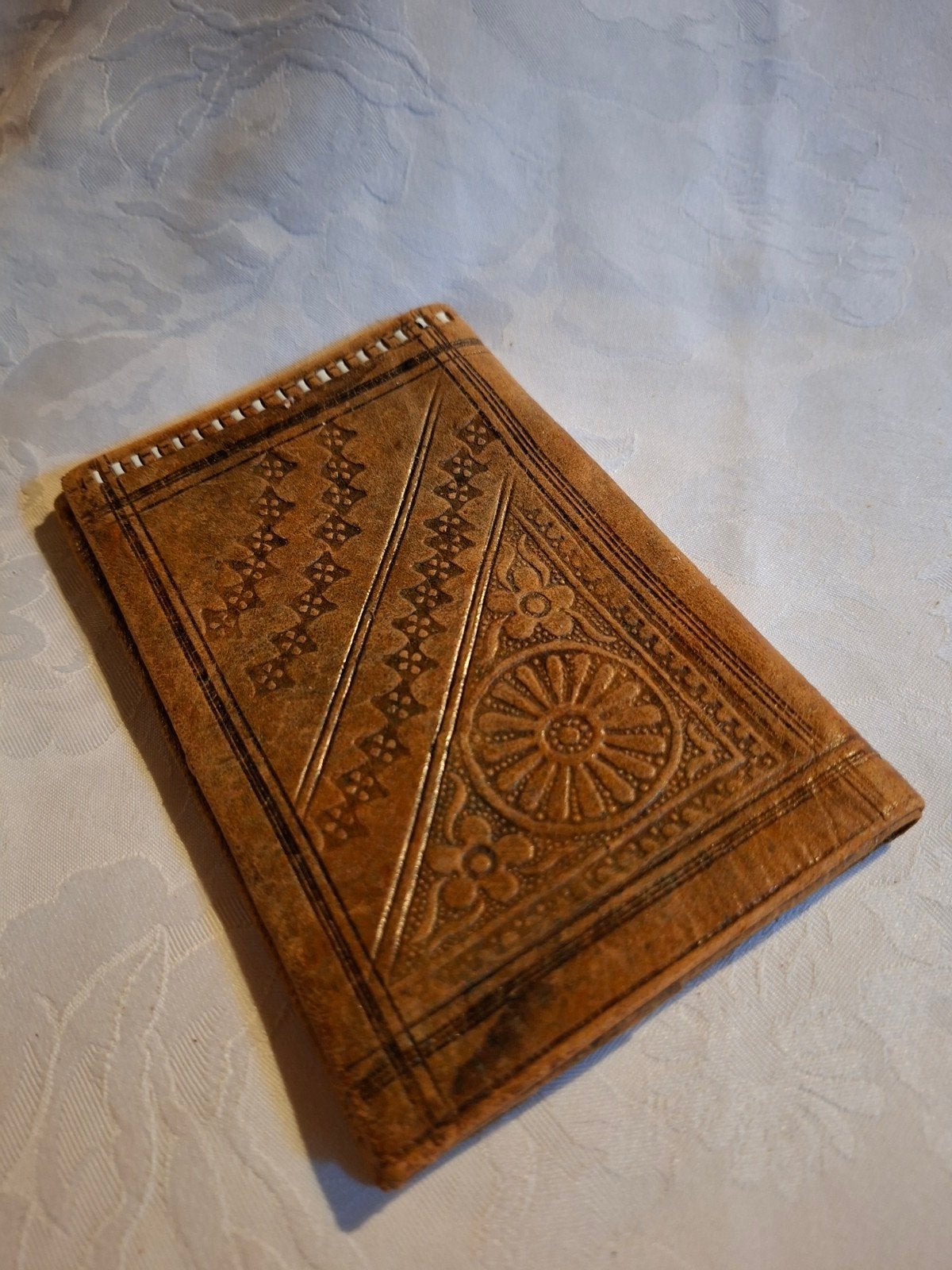 jaren 70 leren portefeuille 15 x 10 cm, Huis en Inrichting, Verzenden