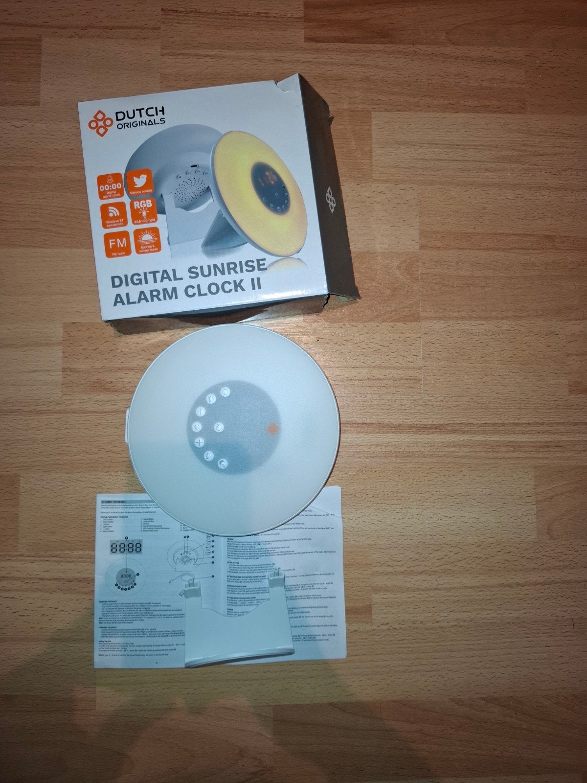 Dutch Originals Digitale Wake-up Light Wekker II, Ophalen of Verzenden, Zo goed als nieuw, Digitaal