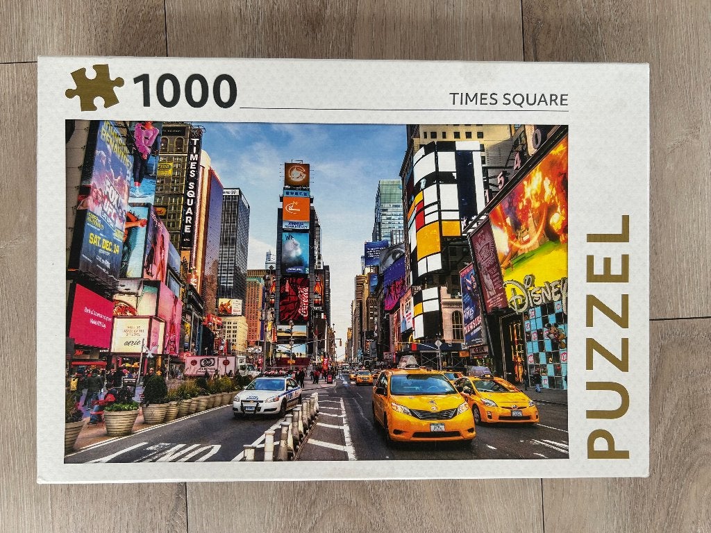 Rebo puzzel 1000 stukjes, Times Square New York., Ophalen of Verzenden, 500 t/m 1500 stukjes, Zo goed als nieuw, Legpuzzel