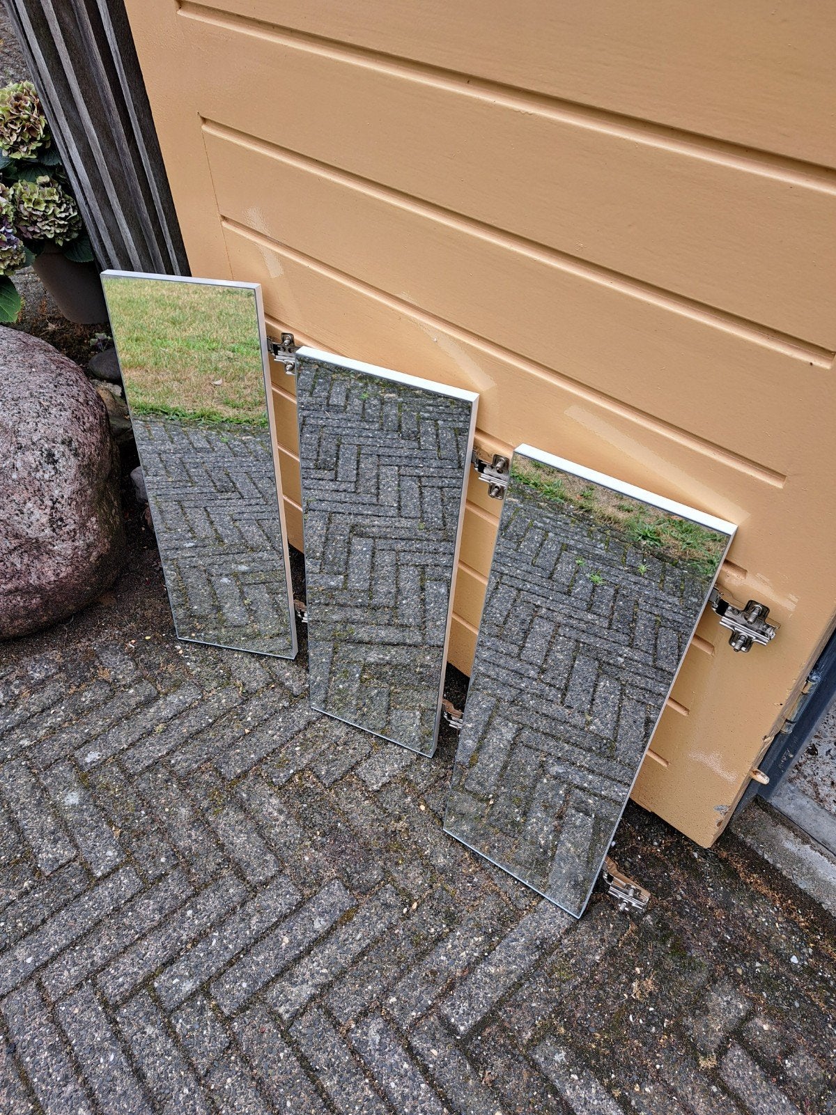 3 spiegeldeurtjes met scharnieren, Ophalen, Nieuw