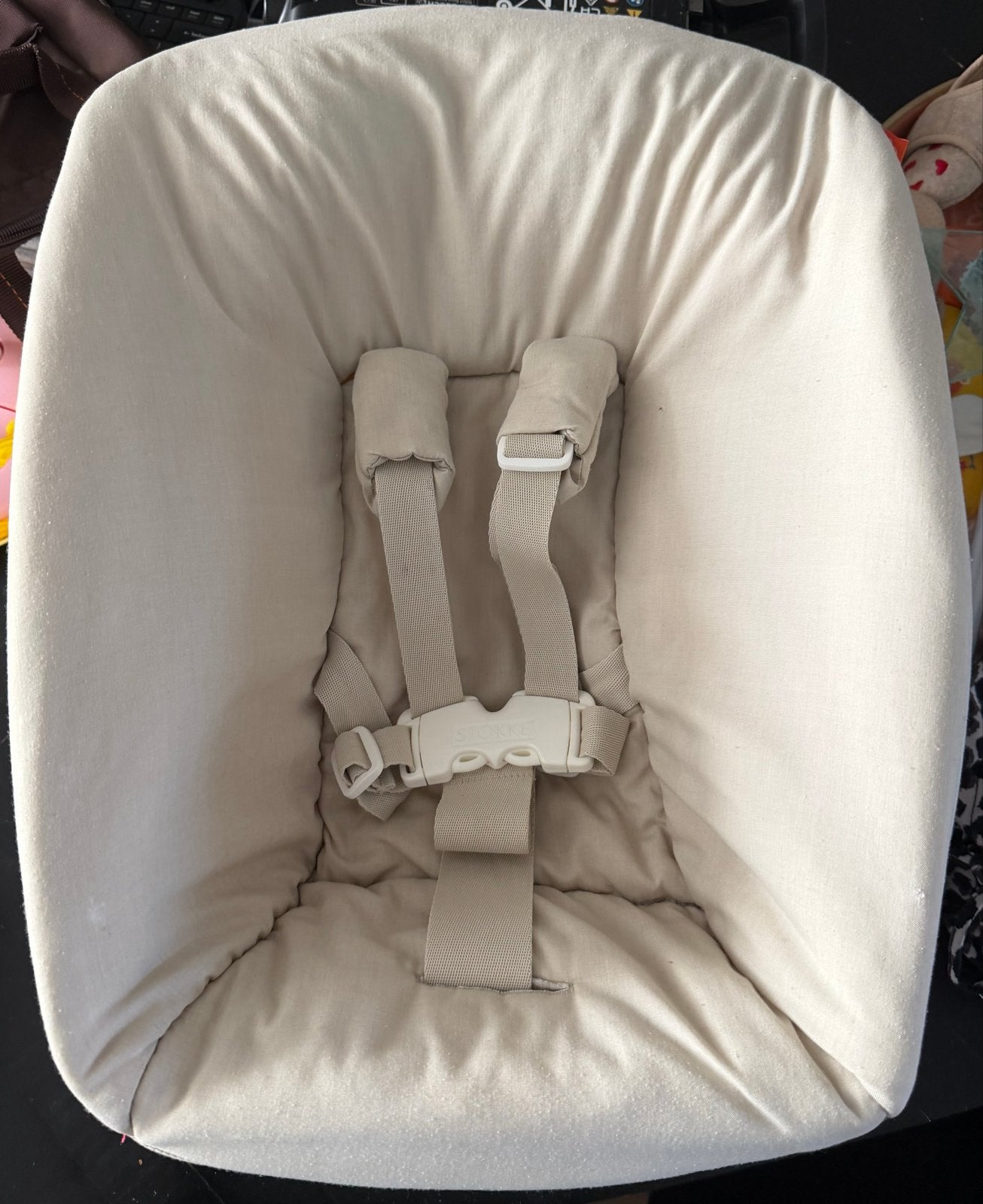 Stokke Tripp Trapp Newborn Set met gordel, Ophalen of Verzenden, Zo goed als nieuw, Meegroeistoel, Aanschuifbaar