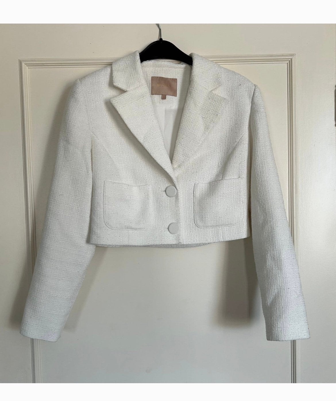 JoshV, Josh V Bouclé Blazer Wit Maat S, Verzenden, Wit, Nieuw, Jasje