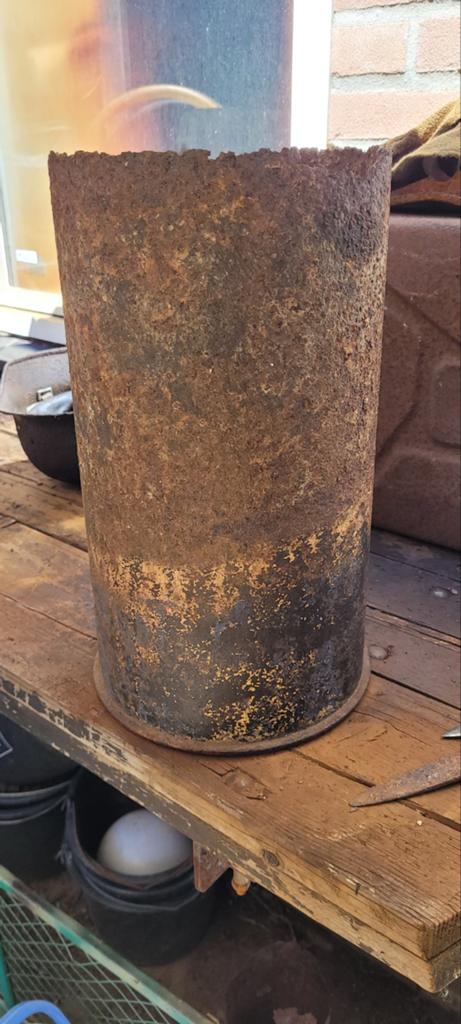 Duitse mörser 21cm huls te koop, Verzamelen, Militaria | Tweede Wereldoorlog, Ophalen of Verzenden, Landmacht, Duitsland, Hulzen of Bodemvondsten