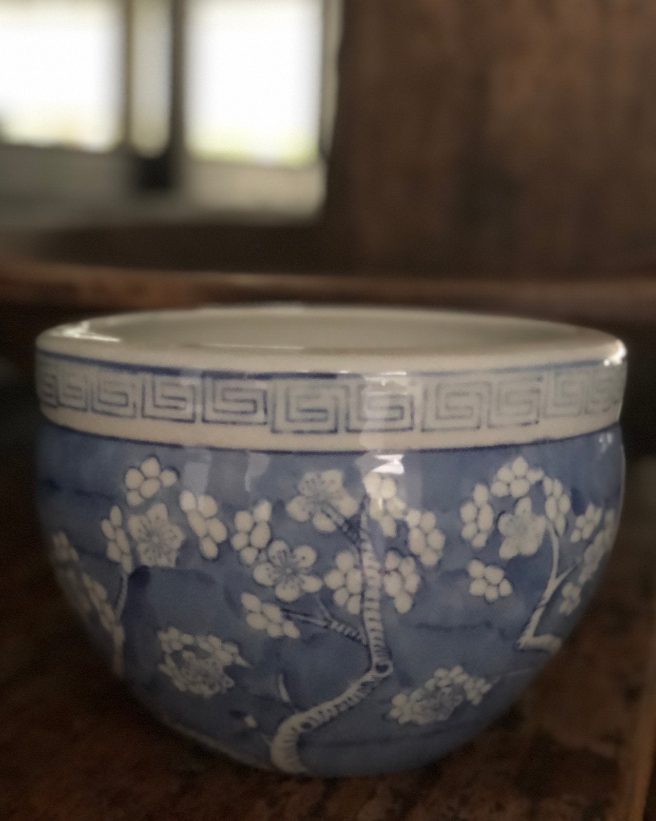 Chinese kersen prunus pot kom schaaltje, Antiek en Kunst, Ophalen of Verzenden