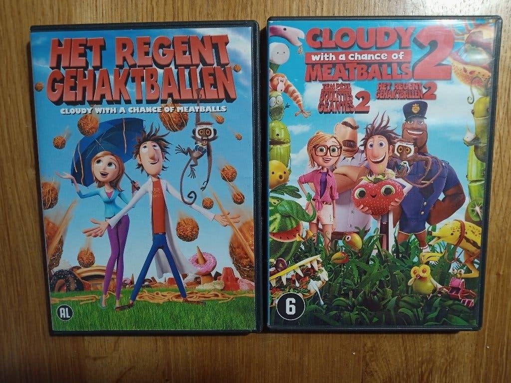 DVD's Het regent gehaktballen 1+ 2, Alle leeftijden, Ophalen of Verzenden, Gebruikt, Amerikaans