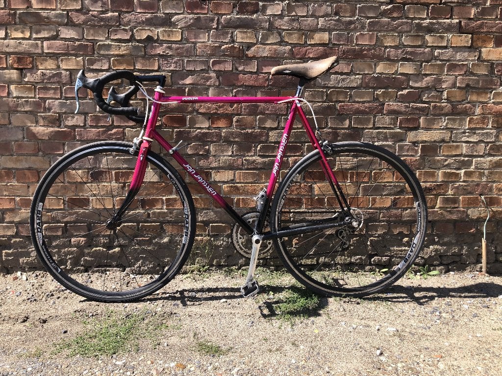 Vintage racefiets Jan Janssen Vuelta retro, Fietsen en Brommers, Fietsen | Racefietsen, Gebruikt, Velgrem, 15 tot 20 versnellingen