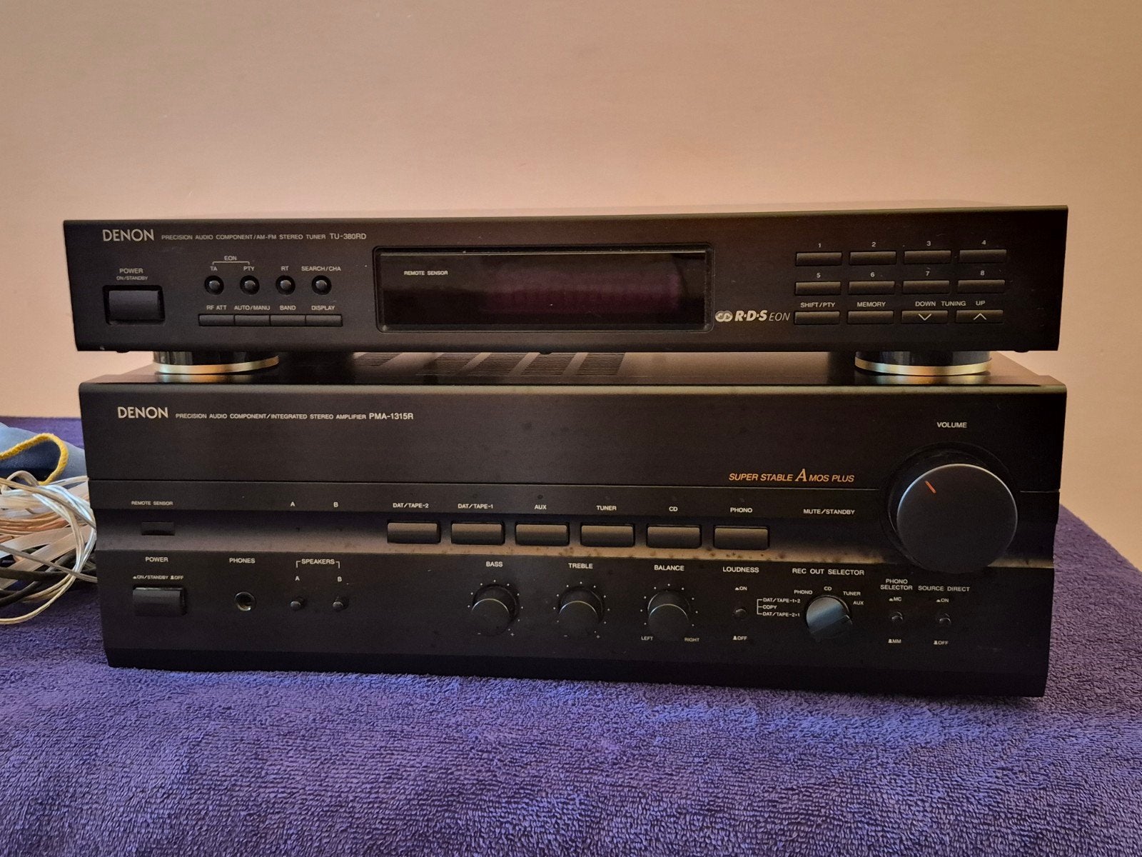 Denon Stereo Set: TU-380RD Tuner & PMA-1315R Versterker, Gebruikt, Denon, Tuner of Radio, Losse componenten