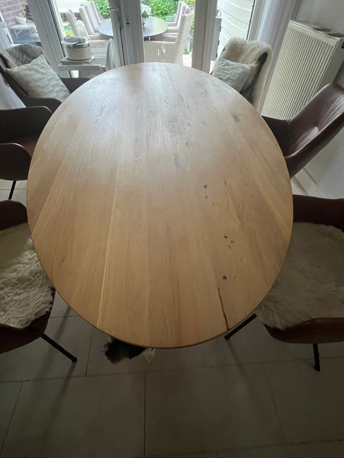 Te Koop massief Eiken Eettafel van Eierkamp, Huis en Inrichting, Tafels | Eettafels, Nieuw, 100 tot 150 cm, 200 cm of meer, Vijf personen of meer