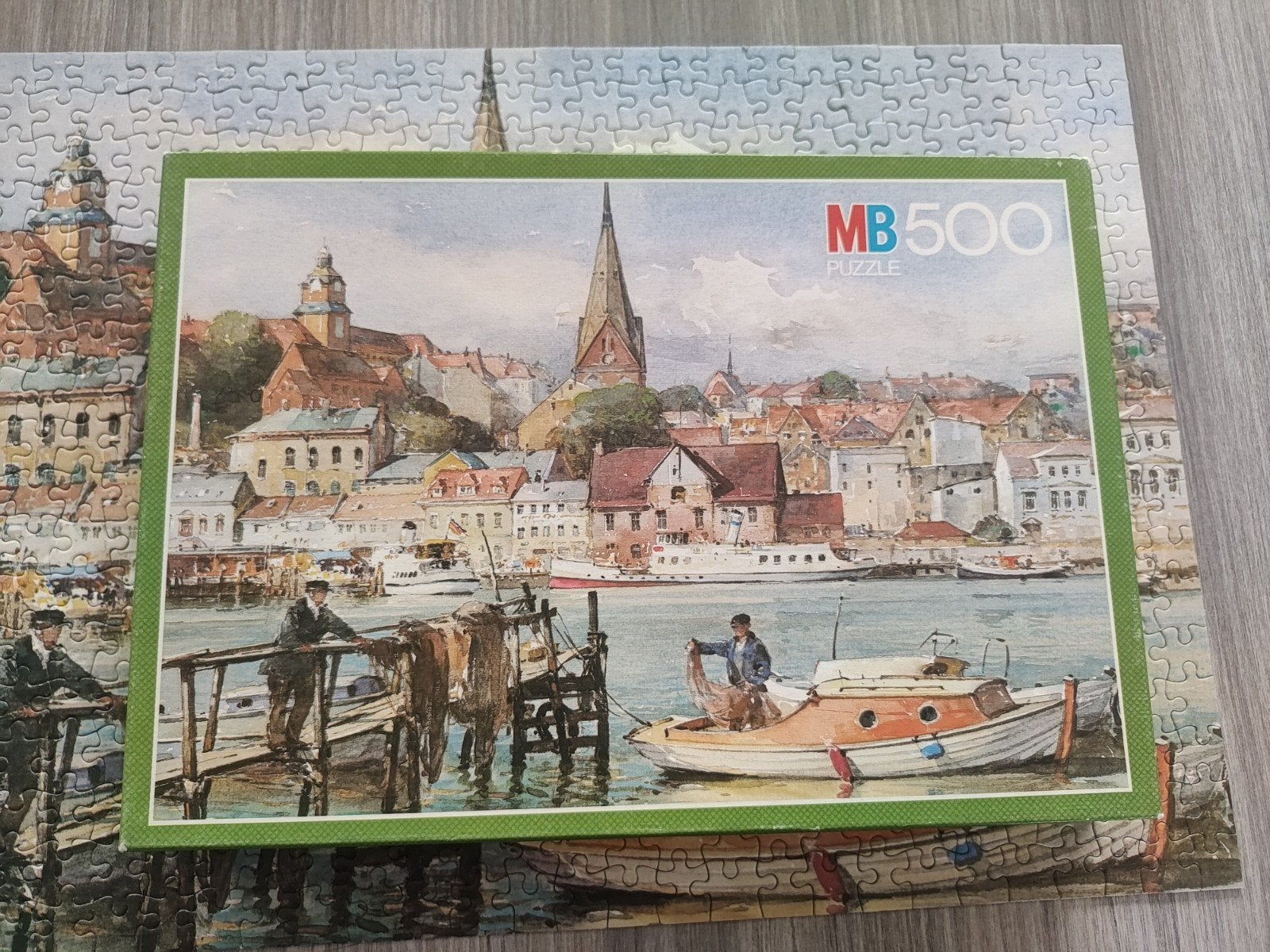 MB puzzel 500 stukjes Flensburg, Ophalen of Verzenden, 500 t/m 1500 stukjes, Zo goed als nieuw, Legpuzzel