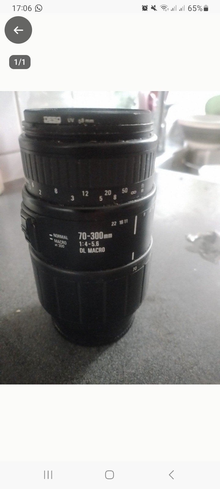 Sigma 70-300mm 1:4-5.6 DL Macro lens, Ophalen, Gebruikt, Sigma, Zoom