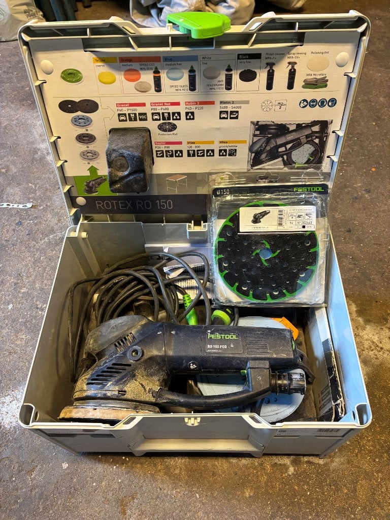 Festool Ro 150 schuurmachine, Ophalen, Gebruikt, Minder dan 600 watt, Excentrische schuurmachine