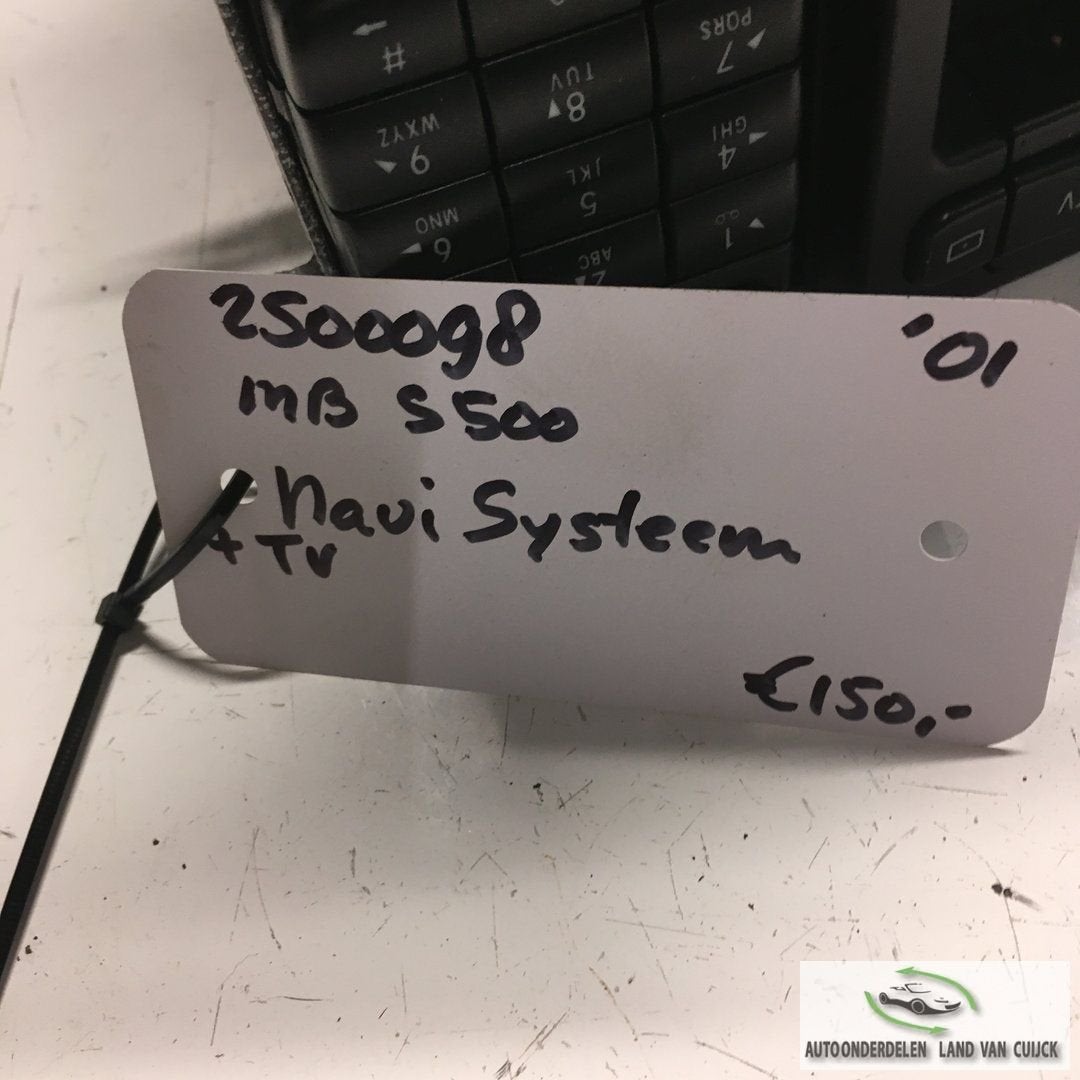 Mercedes S500 2001 25000098 Navigatiesysteem met tv , en ver, Gebruikt, -, -, Ophalen of Verzenden