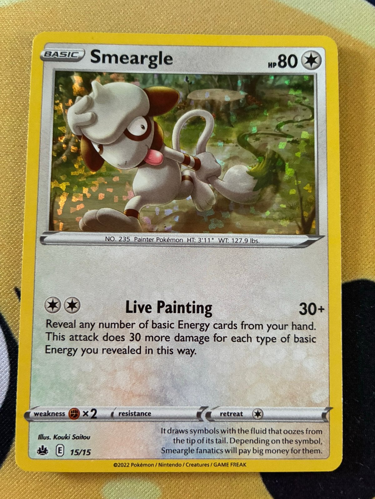Smeargle 15/15 McDonald’s 2022 Confetti Holo, Ophalen of Verzenden, Zo goed als nieuw