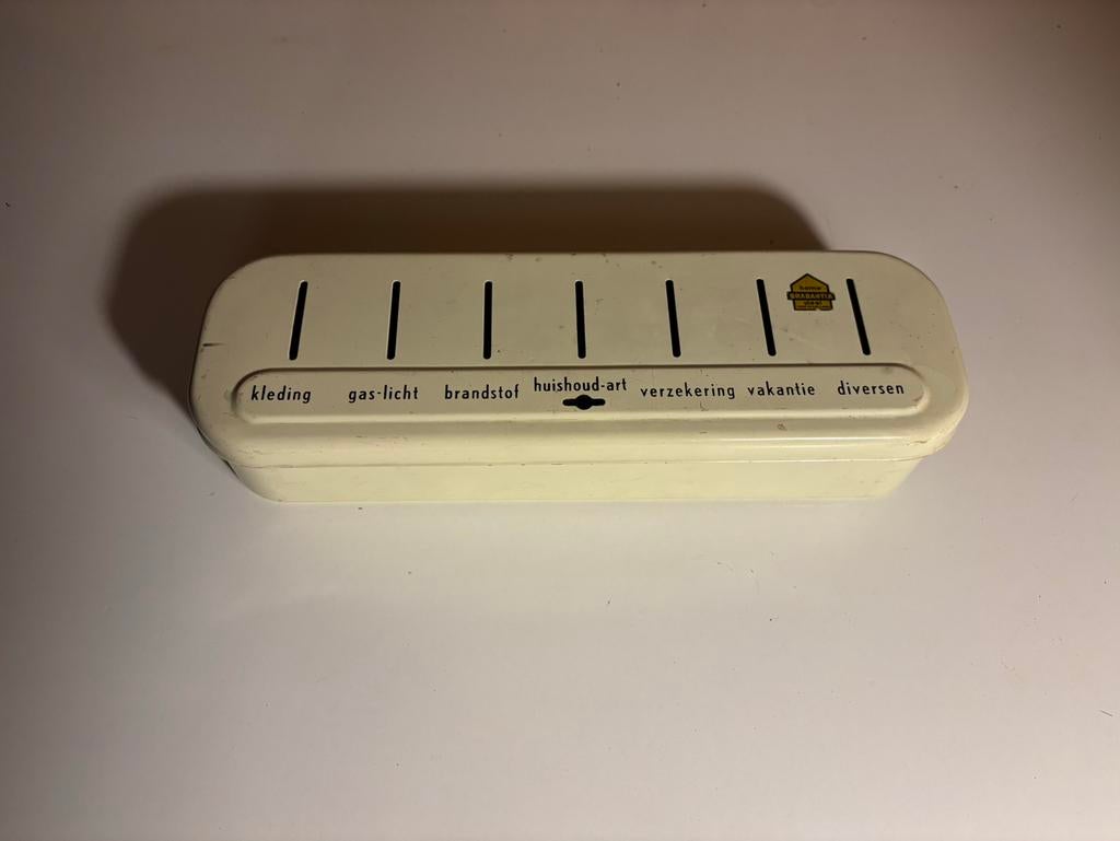 Vintage Brabantia spaarpot, Verzamelen, Spaarpotten, Ophalen of Verzenden, Metaal of Blik