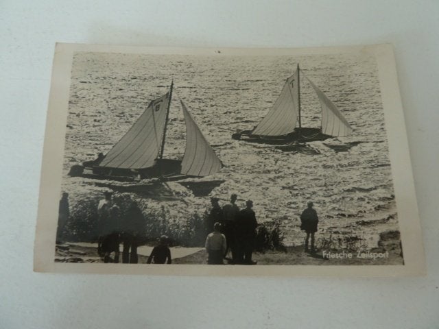 Friesland circa 1950 Friesche Zeilsport, Ophalen of Verzenden, 1940 tot 1960, Ongelopen, Friesland