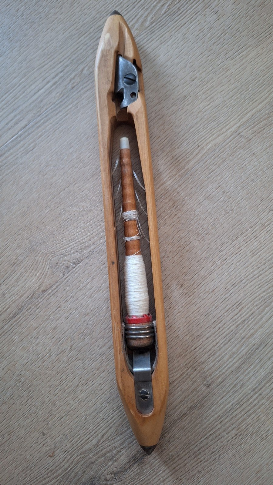 Houten schietspoel, Hobby en Vrije tijd, Ophalen, Zo goed als nieuw