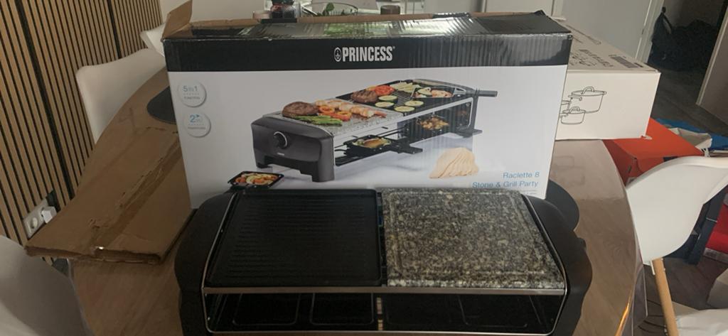 Princess table grill, 1 time used, Witgoed en Apparatuur, Onderdelen en Toebehoren, Ophalen, Zo goed als nieuw