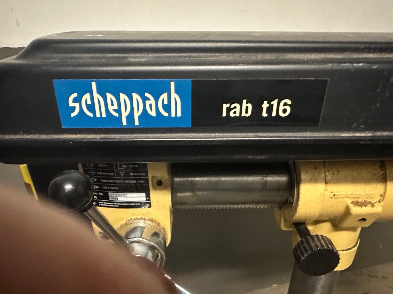 Gebruikte Scheppach Kolomboormachine rab t16, Ophalen, Klopboormechanisme, Kolomboormachine, Gebruikt