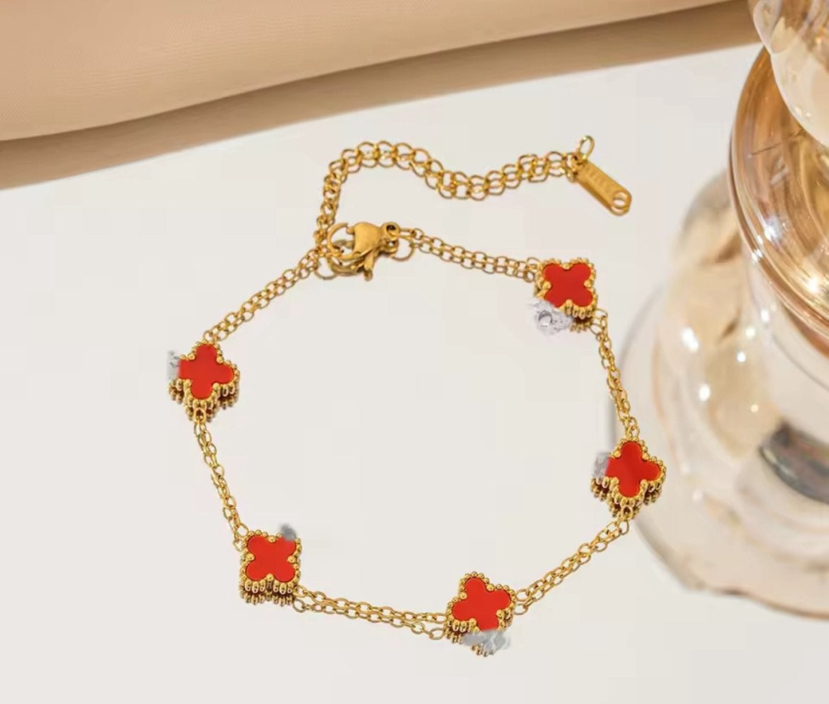Klaver armband, Verzenden, Nieuw, Overige materialen