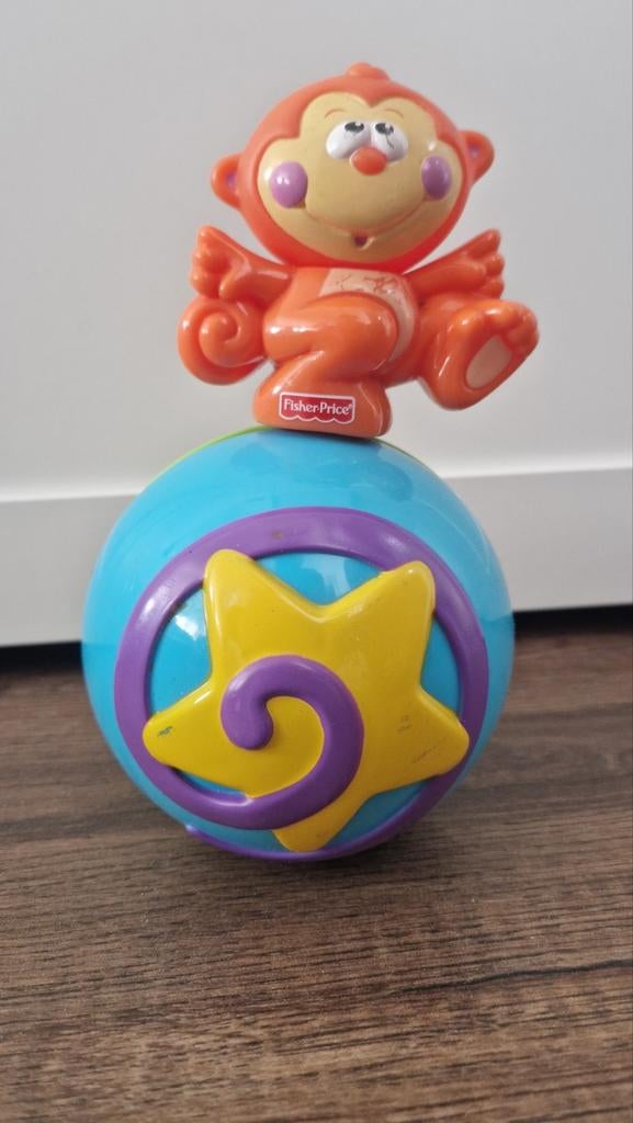 Fisher-Price Aapje op Bal - Geluid, Ophalen of Verzenden, Gebruikt, Overige typen, Met geluid