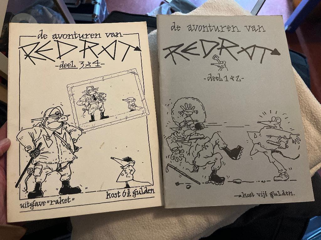 De avonturen van REDRAT deel 1&2 en deel 3&4, Boeken, Complete serie of reeks, Ophalen, Gelezen