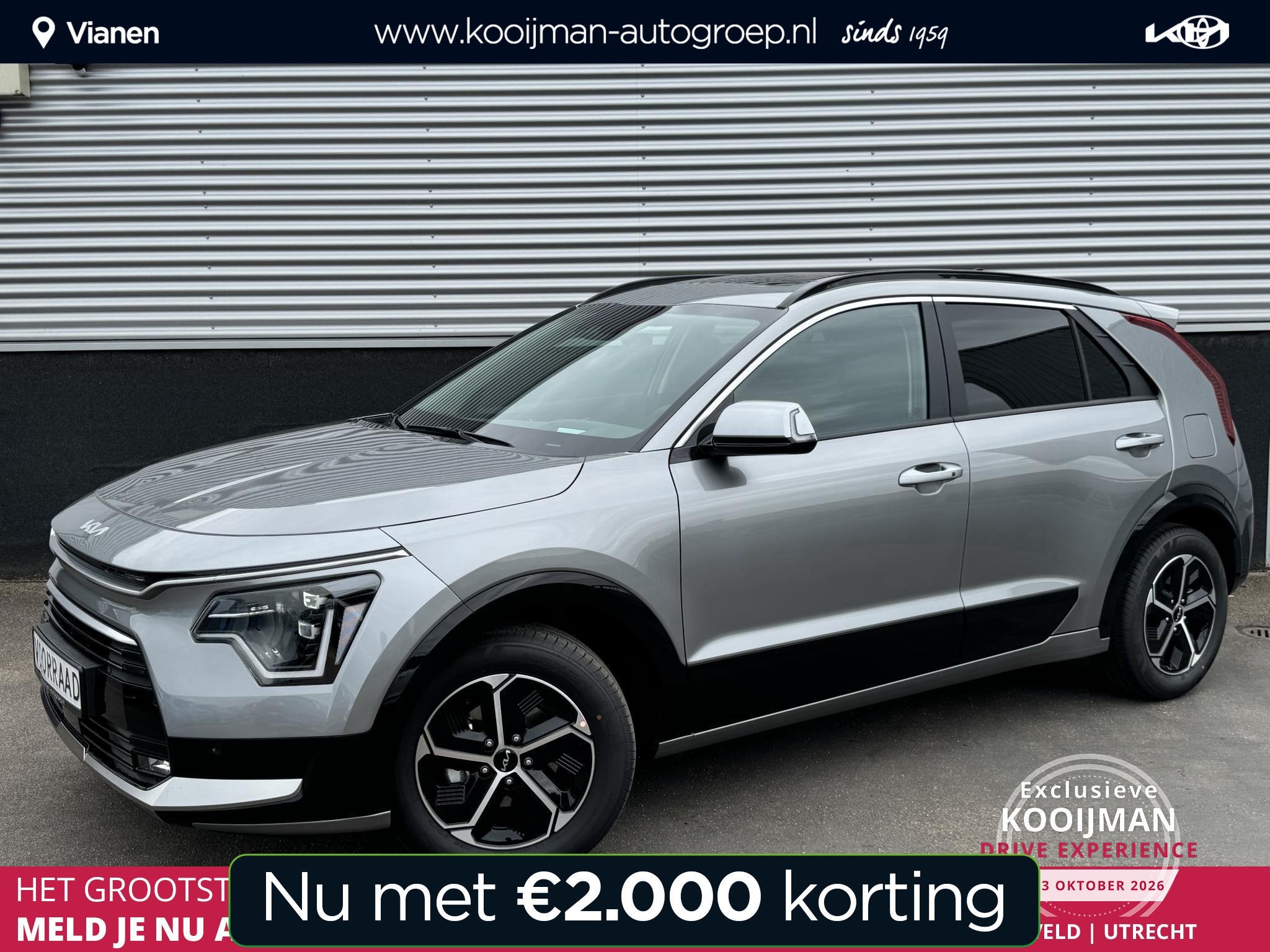 Kia Niro 1.6 GDi Hybrid DynamicPlusLine €2700 Voordeel! AC, Auto's, 1374 kg, Euro 6, 129 pk, Bedrijf