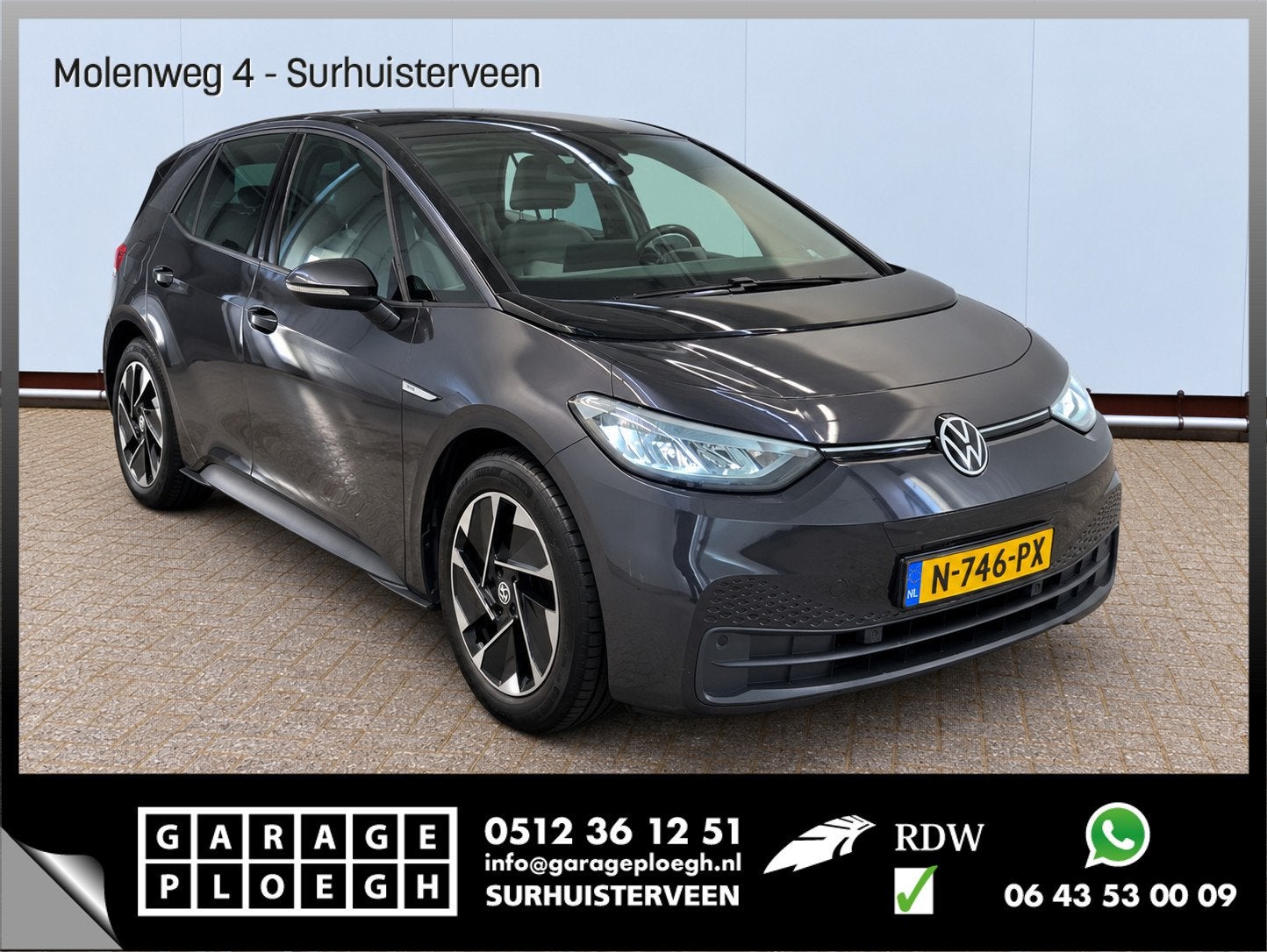 Volkswagen ID.3 Pro 58 kWh Soh 92% Carplay Adapt.Cruise Stoe, Automaat, 145 pk, Achterwielaandrijving, Gebruikt