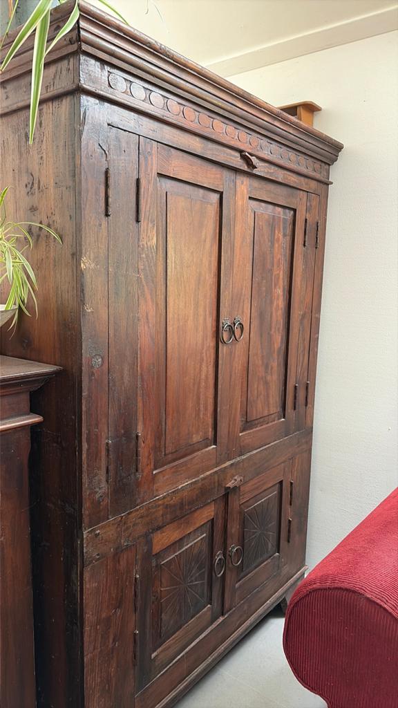 Kast teak, Ophalen of Verzenden