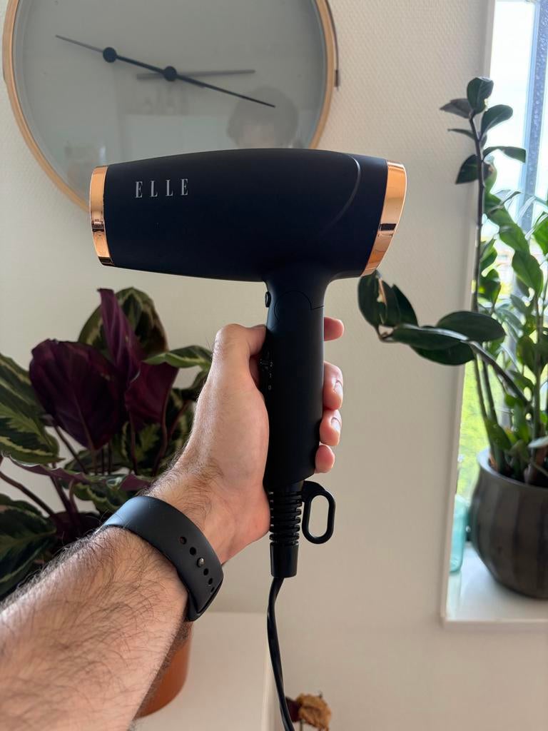 ELLE föhn (zwart met roségoud), Ophalen, Zo goed als nieuw, Haarverzorging
