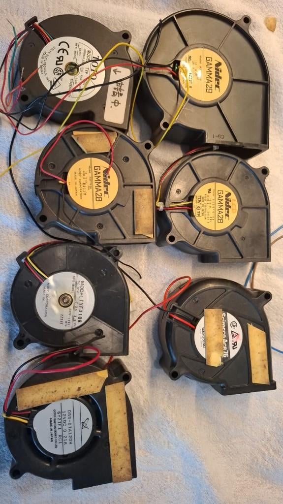 koelventilator, computer ventilator, inbouwventilator, Ophalen of Verzenden, Gebruikt, Luchtkoeling