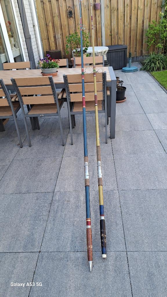 Vintage Zeevis hengels, Ophalen, Gebruikt, Werphengel
