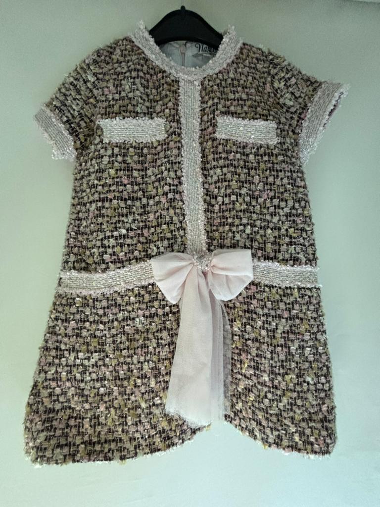 Naxos tweed jurkje 6 jaar, Kinderen en Baby's, Kinderkleding | Maat 116, Ophalen of Verzenden, Zo goed als nieuw, Meisje, Jurk of Rok
