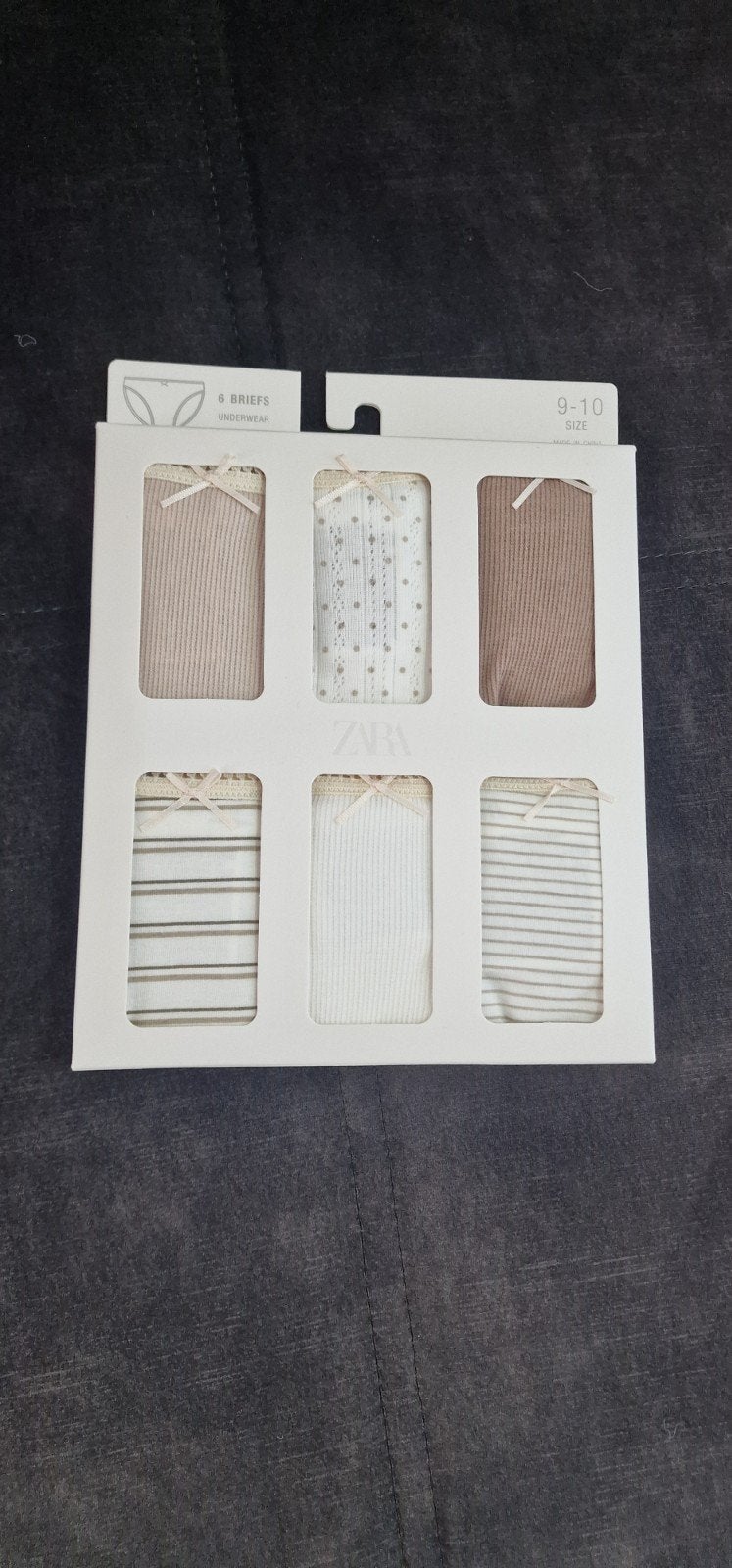 Zara Meisjes Ondergoed - 6 Slips Maat 9-10 Jaar, Ophalen of Verzenden, Nieuw, Zara, Meisje