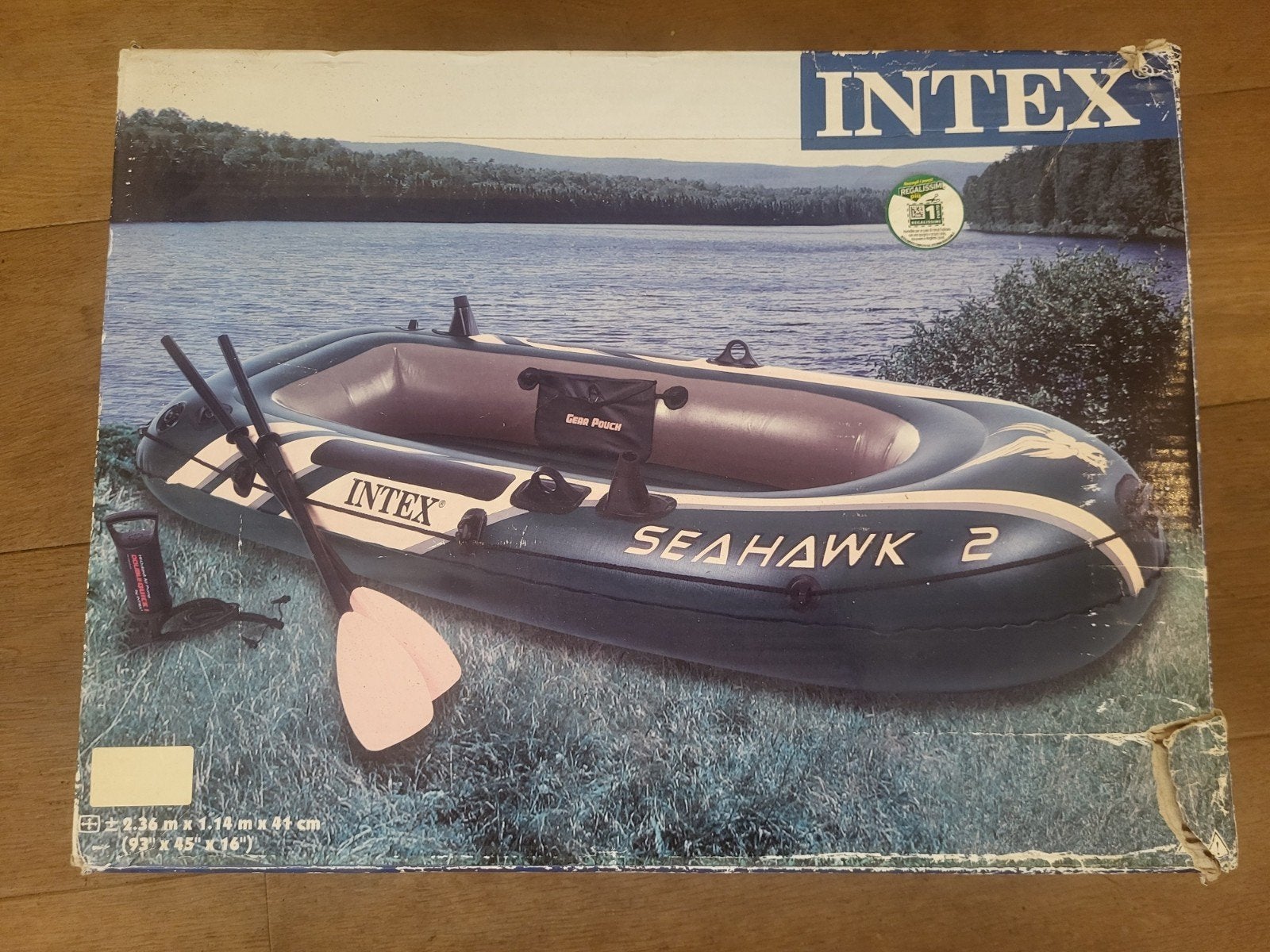 Intex Seahawk 2 opblaasboot, Ophalen of Verzenden, Gebruikt