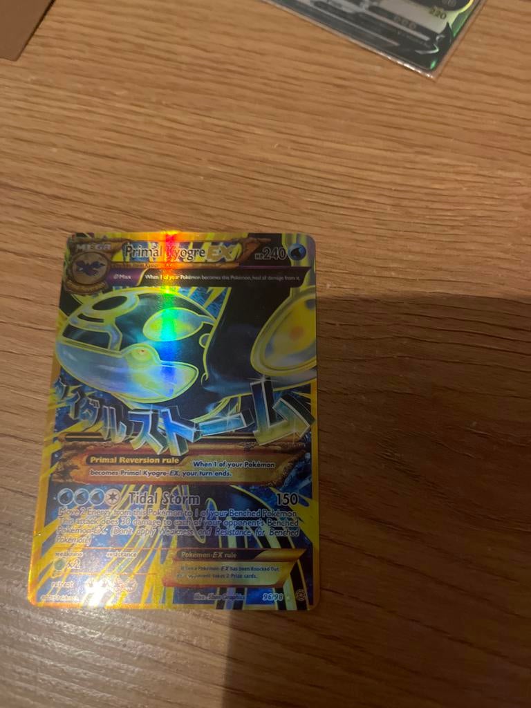 Mega Primal Kyogre EX Pokémon kaart (Foil), Hobby en Vrije tijd, Verzamelkaartspellen | Pokémon, Ophalen of Verzenden, Zo goed als nieuw