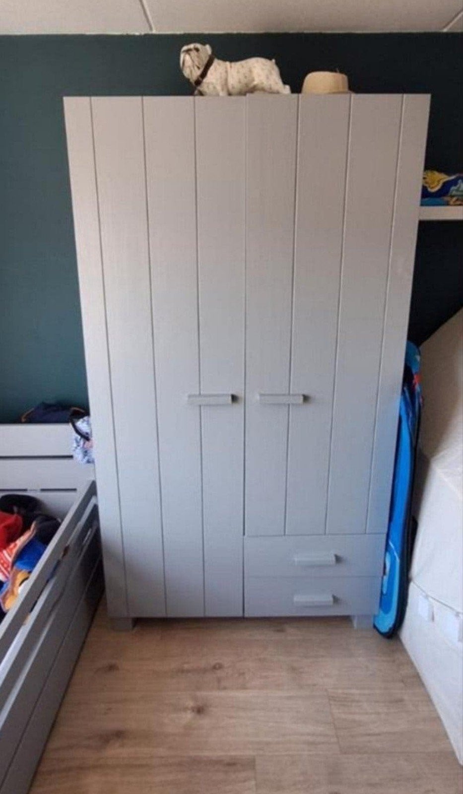 Woood kast Dennis, Huis en Inrichting, Kasten | Kledingkasten, Grenen geborsteld, 100 tot 150 cm, 200 cm of meer, Zo goed als nieuw
