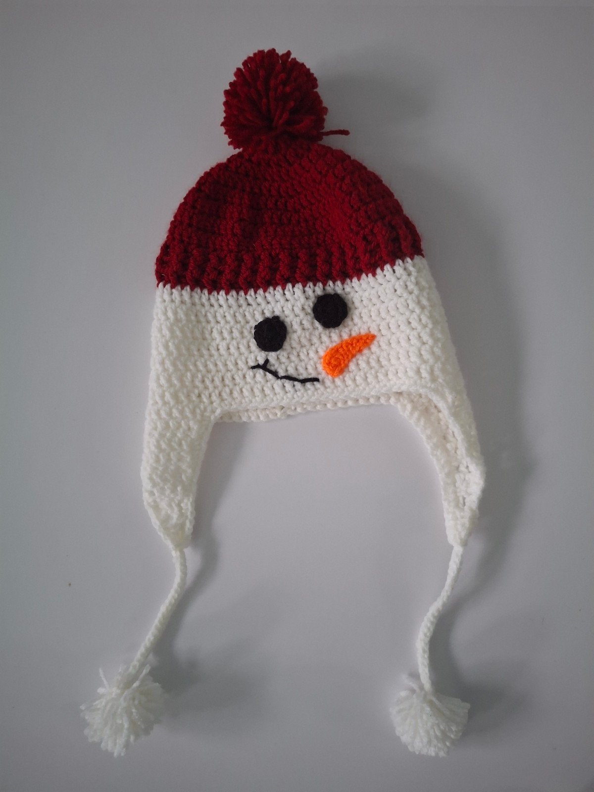Leuke gehaakte sneeuwpop muts voor kinderen, Jongen of Meisje, Handgemaakt, Nieuw, Ophalen of Verzenden