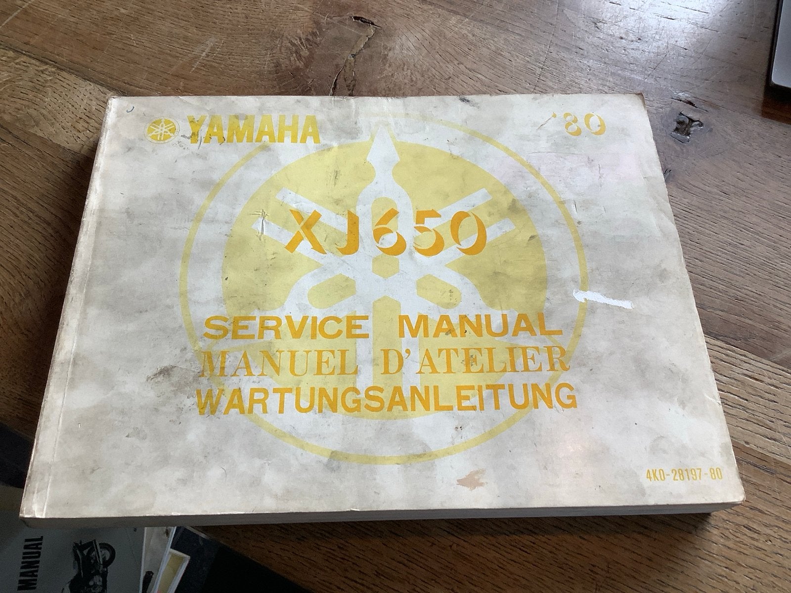 Yamaha XJ650 Service Manual (1980), Verzenden, Yamaha