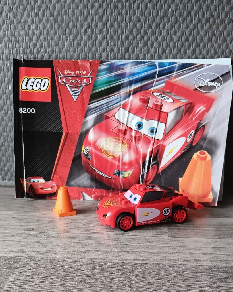 lego cars bliksem 8200, Overige thema's, Lego, Ophalen of Verzenden, Zo goed als nieuw