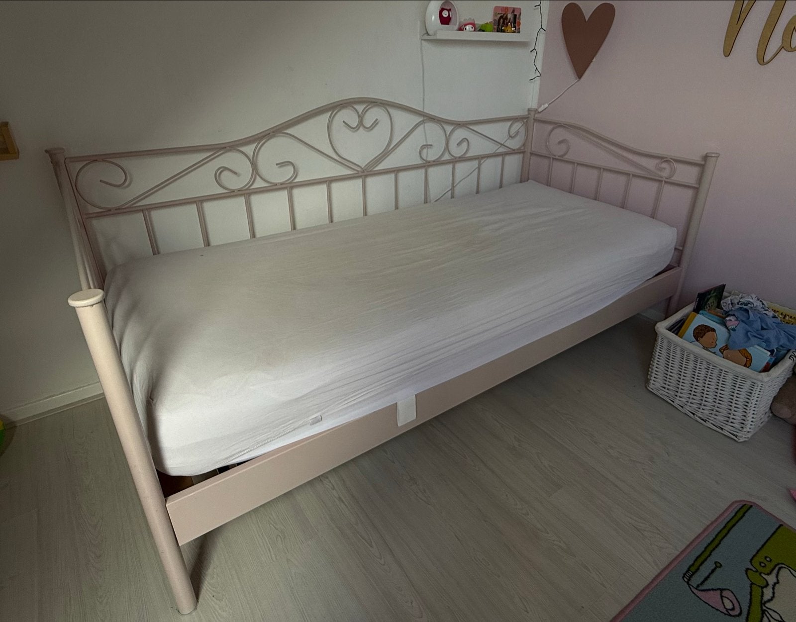 Eenpersoonsbed 90x200 met lattenbodem (excl. matras), Huis en Inrichting, Ophalen, Gebruikt, 90 cm, Eenpersoons