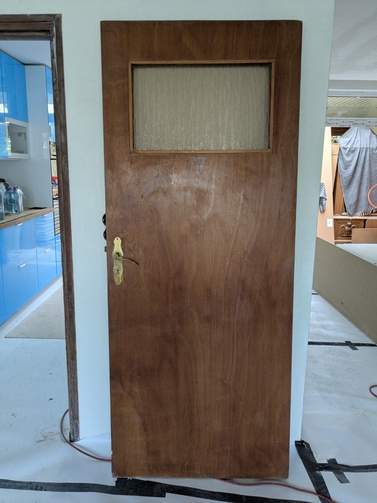 8 binnendeuren – hout – deels met glas – project/renovatie, Doe-het-zelf en Verbouw, Ophalen, Gebruikt, Binnendeur, 200 tot 215 cm