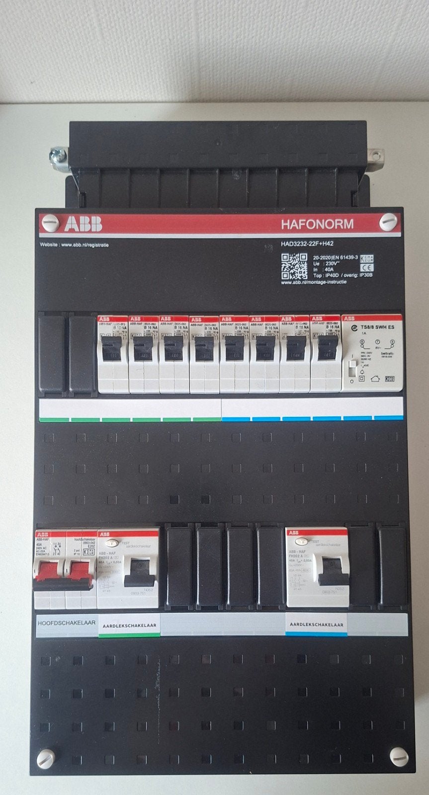 Abb busboard groepenkast 1 fase gebruikt, Ophalen, Overige typen
