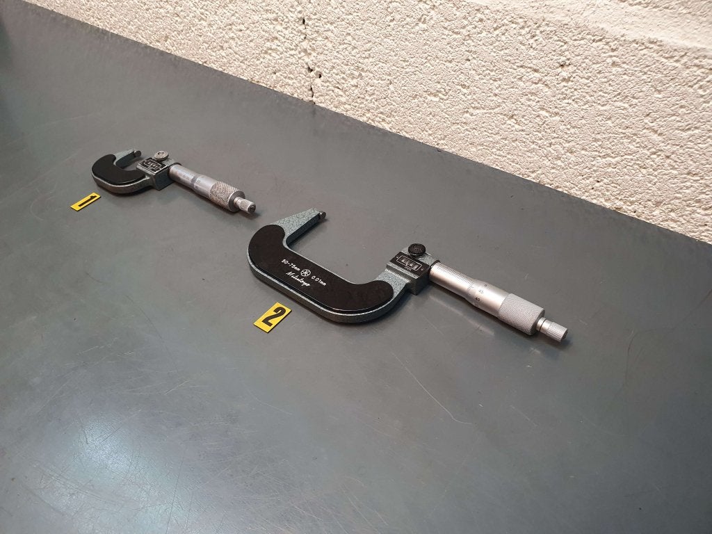 Mitutoyo buitenmicrometer / schroefmaat mechanische telller, Niet ingevuld, Gebruikt, Afstand, Niet ingevuld
