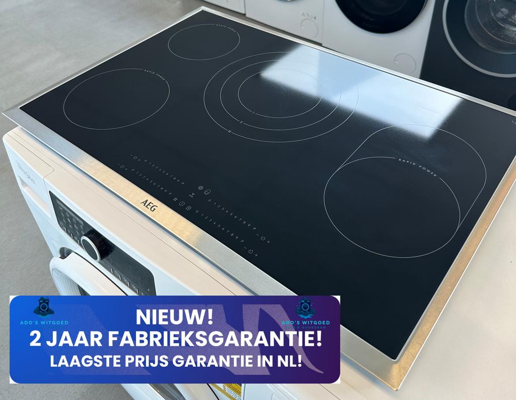 AEG VITROKERAMISCHE KOOKPLAAT 80CM Hob2Hood Rapid Power, Witgoed en Apparatuur, Kookplaten, AEG, Info@adoswitgoed.nl, Keramisch