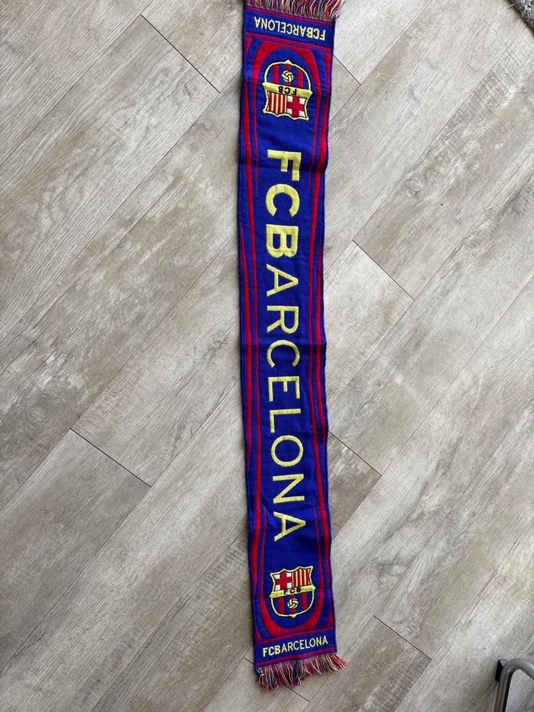 FC Barcelona Sjaal - Voetbal Fan Accessoire, Ophalen of Verzenden, Gebruikt, Clubaccessoires