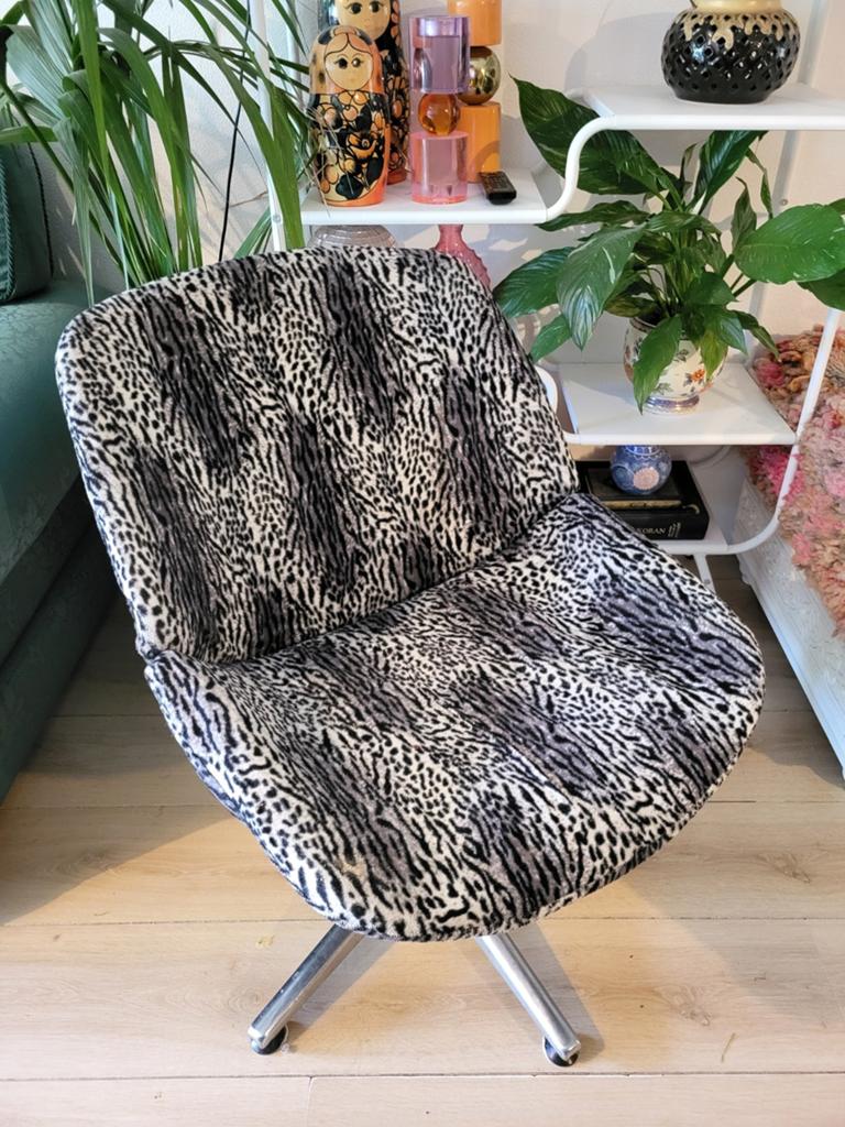 Artifort Luipaard Stoel Retro Vintage Top Staat, Ophalen, Overige kleuren, Zo goed als nieuw, Stof