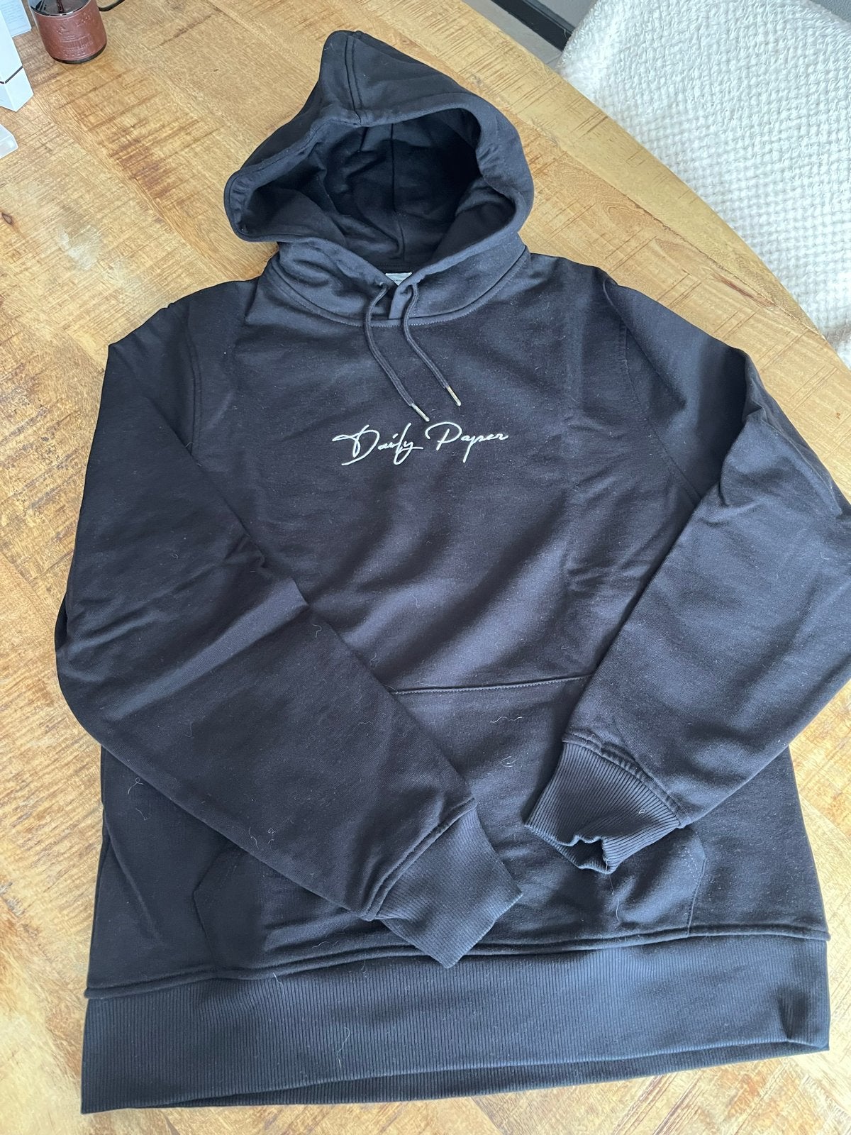 Daily Paper Hoodie Zwart - Maat L, Ophalen of Verzenden, Gedragen