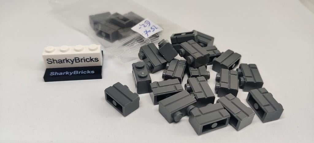 Lego 1x2 Masonry Brick Donkergrijs per 25 stuks (Nieuw), Kinderen en Baby's, Speelgoed | Duplo en Lego, Nieuw, Lego, Losse stenen