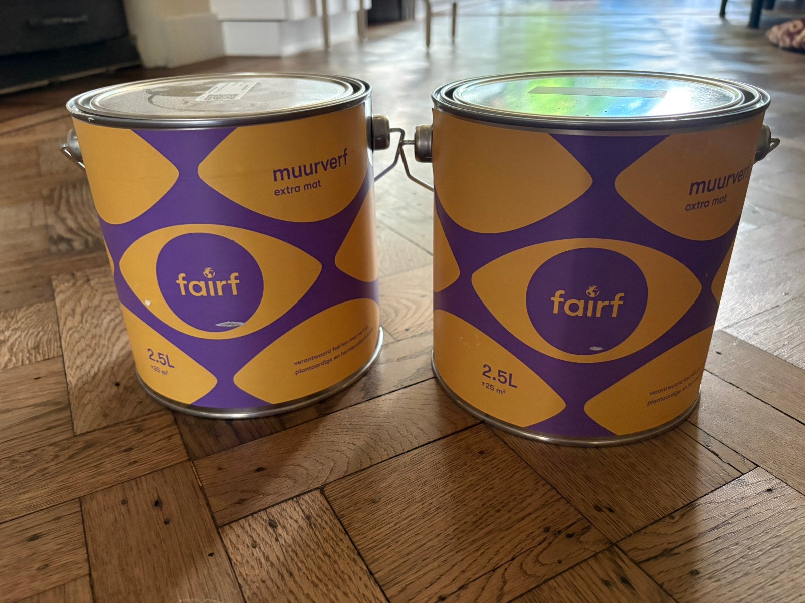 Fairf muurverf RAL 9010 (5 liter), Ophalen, Zo goed als nieuw, Wit