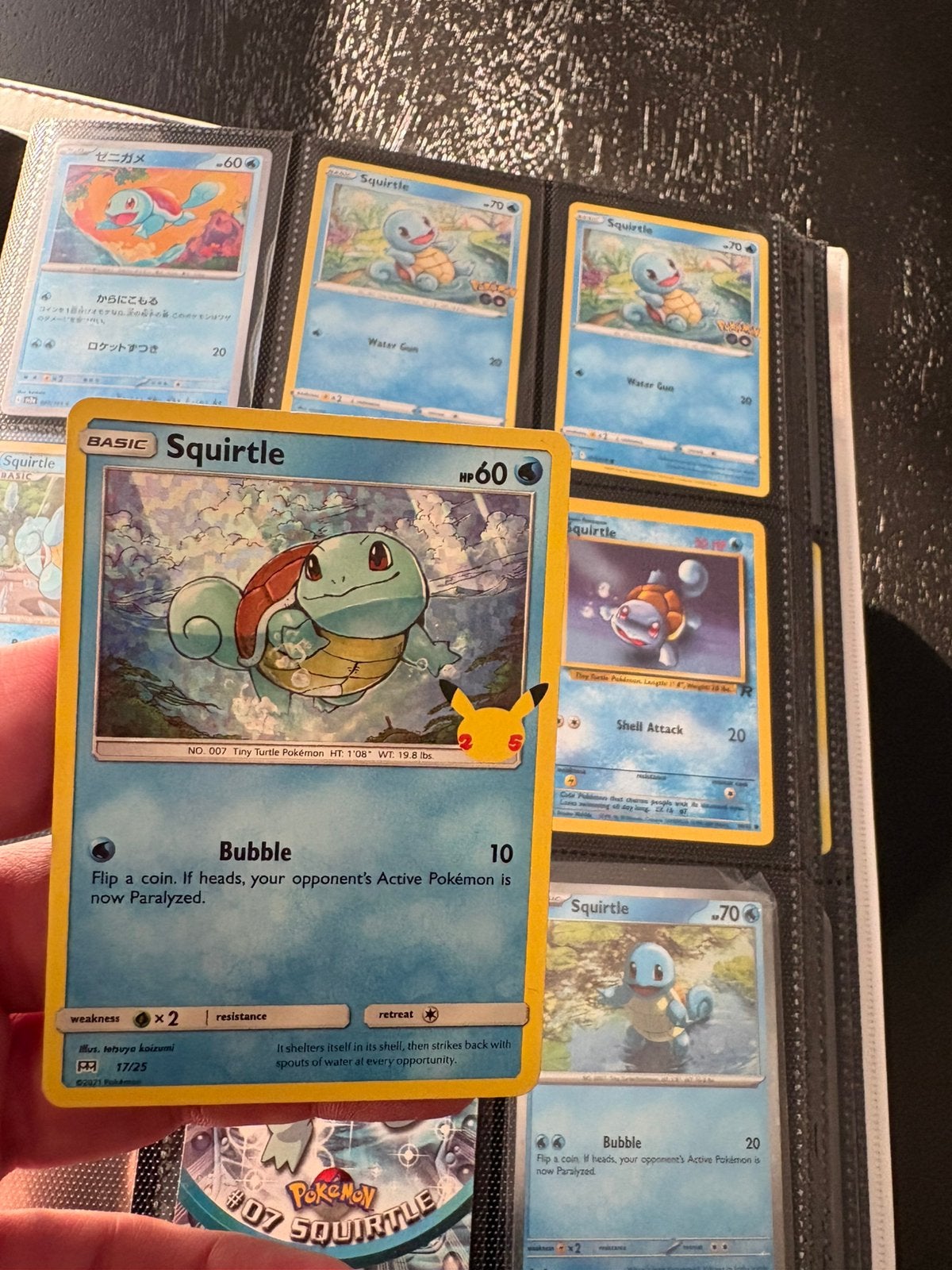 Squirtle promo celebration, Ophalen of Verzenden, Zo goed als nieuw, Meerdere kaarten, Foil